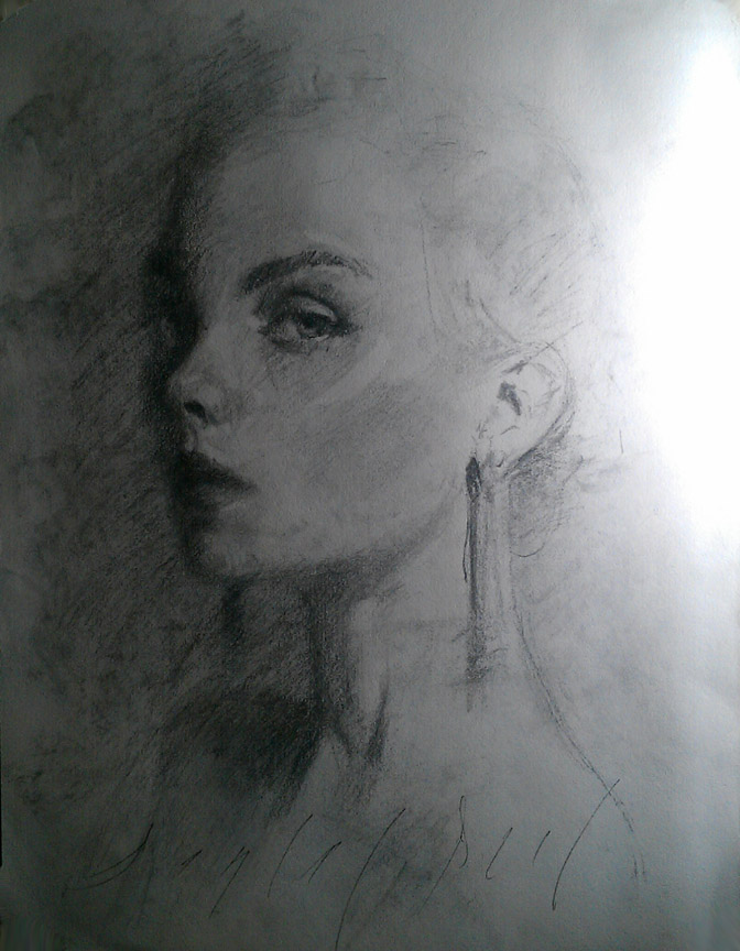 Girl with earrings