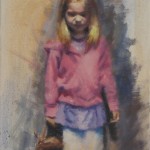 girl with a toy