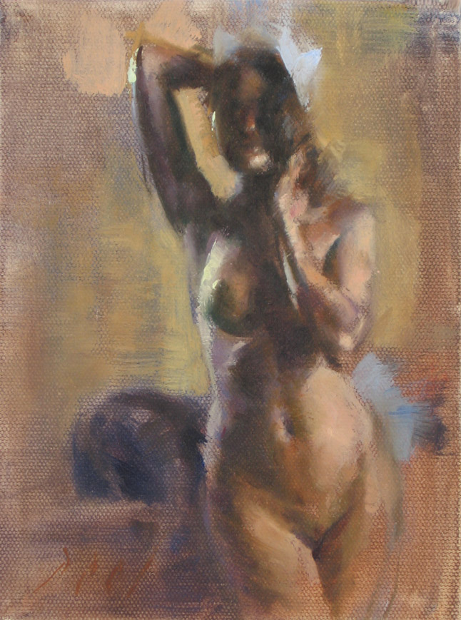 naked girl standing