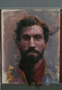 male portrait with scarf