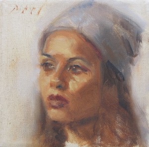 indian girl with a hat